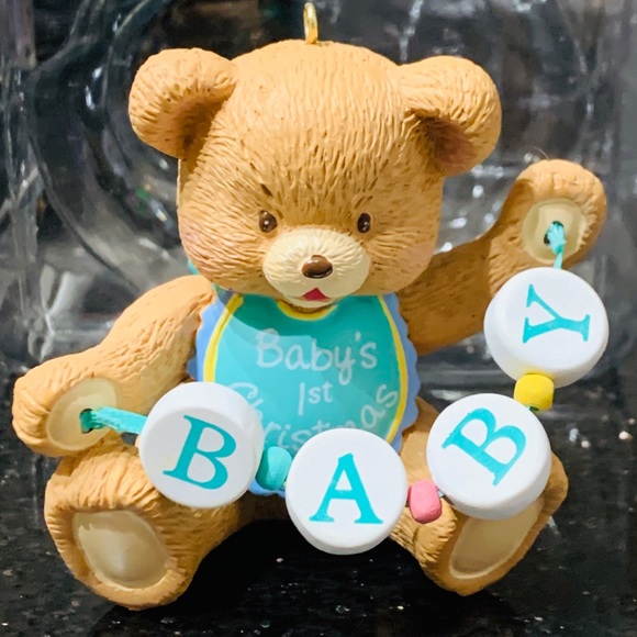 baby's first christmas teddy bear